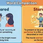 Stared vs Starred: What Is the Difference and Which One Is Correct? Stared vs Starred: What Is the Difference and Which One Is Correct?