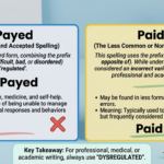 Paid vs Payed: Which Spelling Is Correct and When Should You Use Each? Paid vs Payed: Which Spelling Is Correct and When Should You Use Each?
