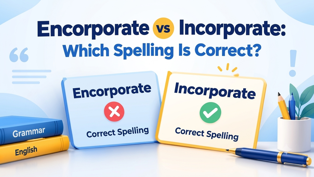Encorporate vs Incorporate: Which Spelling Is Actually Correct?